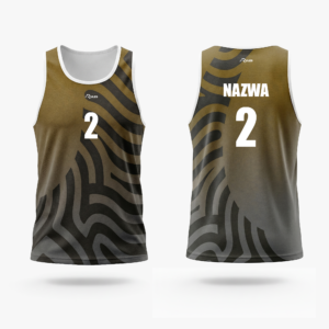 Męska koszulka plażowa (Zebra)
