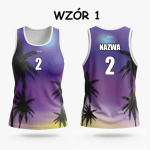 Damska koszulka plażowa (Palmy v.2)