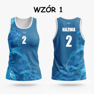 Damska koszulka plażowa (Waves)