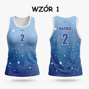 Damska koszulka plażowa (Kosmos)