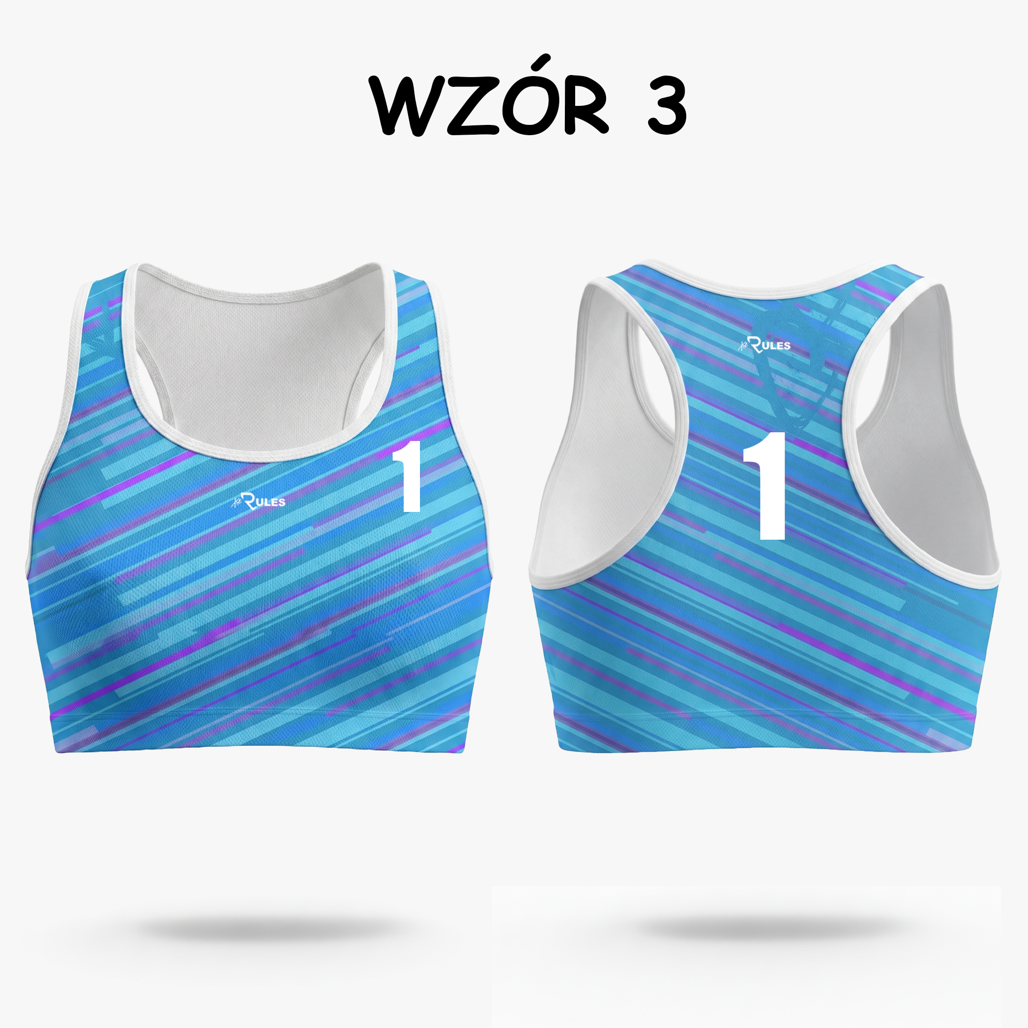 Damski top plażowy (Paski) - obrazek 4
