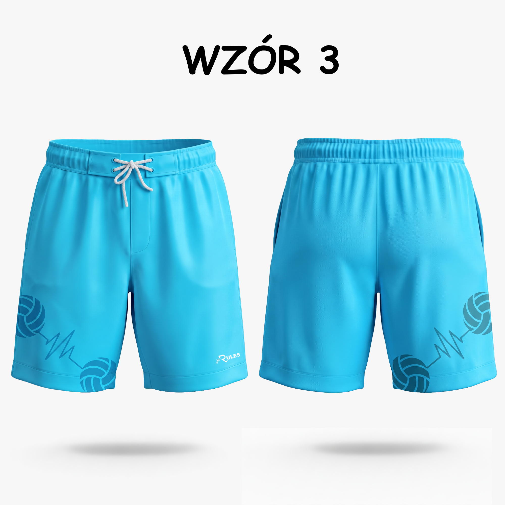 Męskie spodenki z patkami (EKG) - obrazek 4